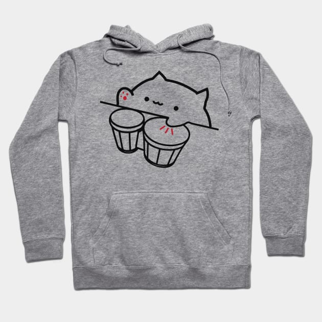Bongo cat hoodie clearance